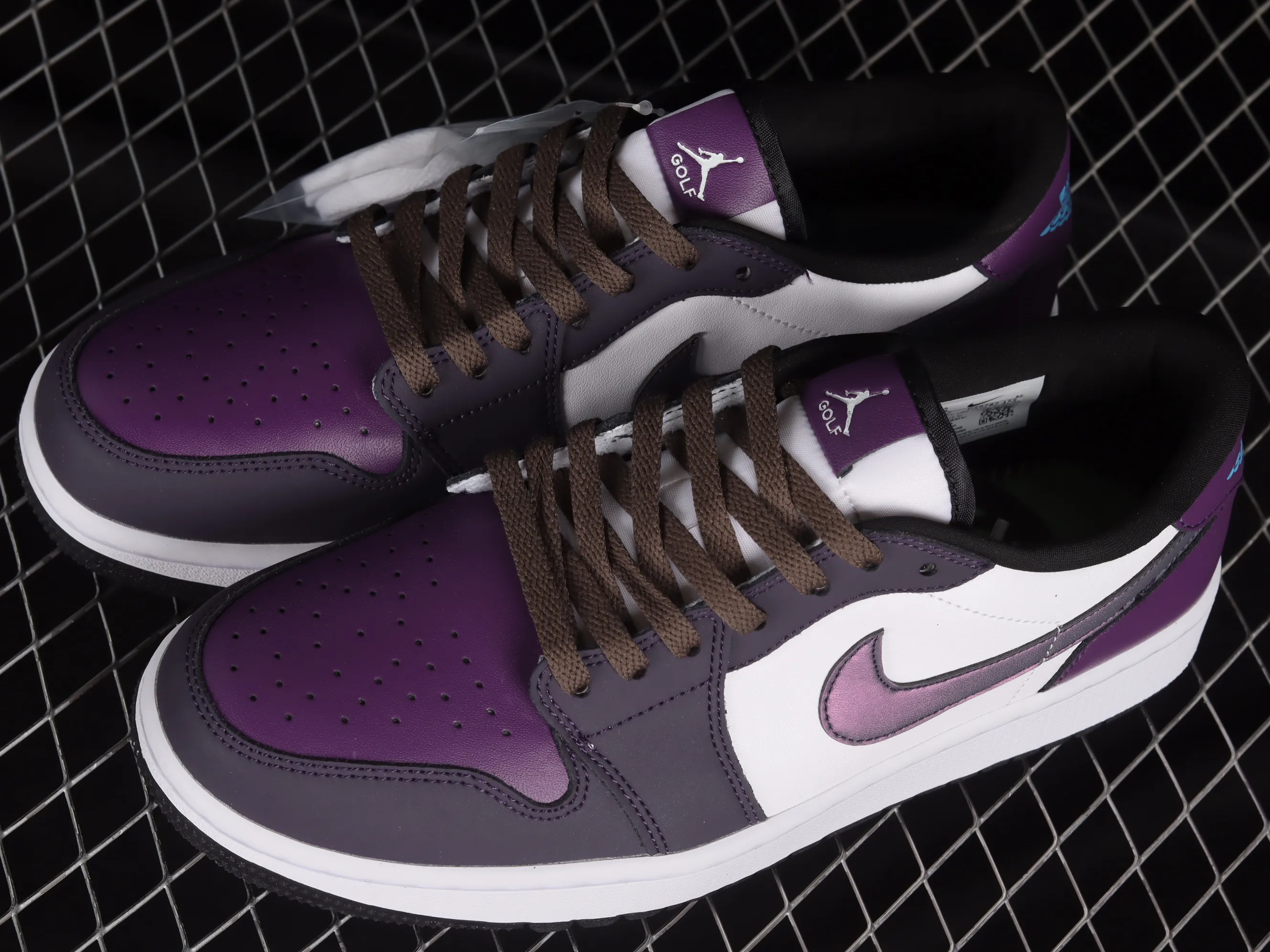 All categories Air Jordan Jordan series basketball shoes Air Jordan 1 Low Z version Air Jordan 1 Low Golf "Purple Smoke" AJ1 Joe 1 new golf version smoke white and purple DZ9787-155